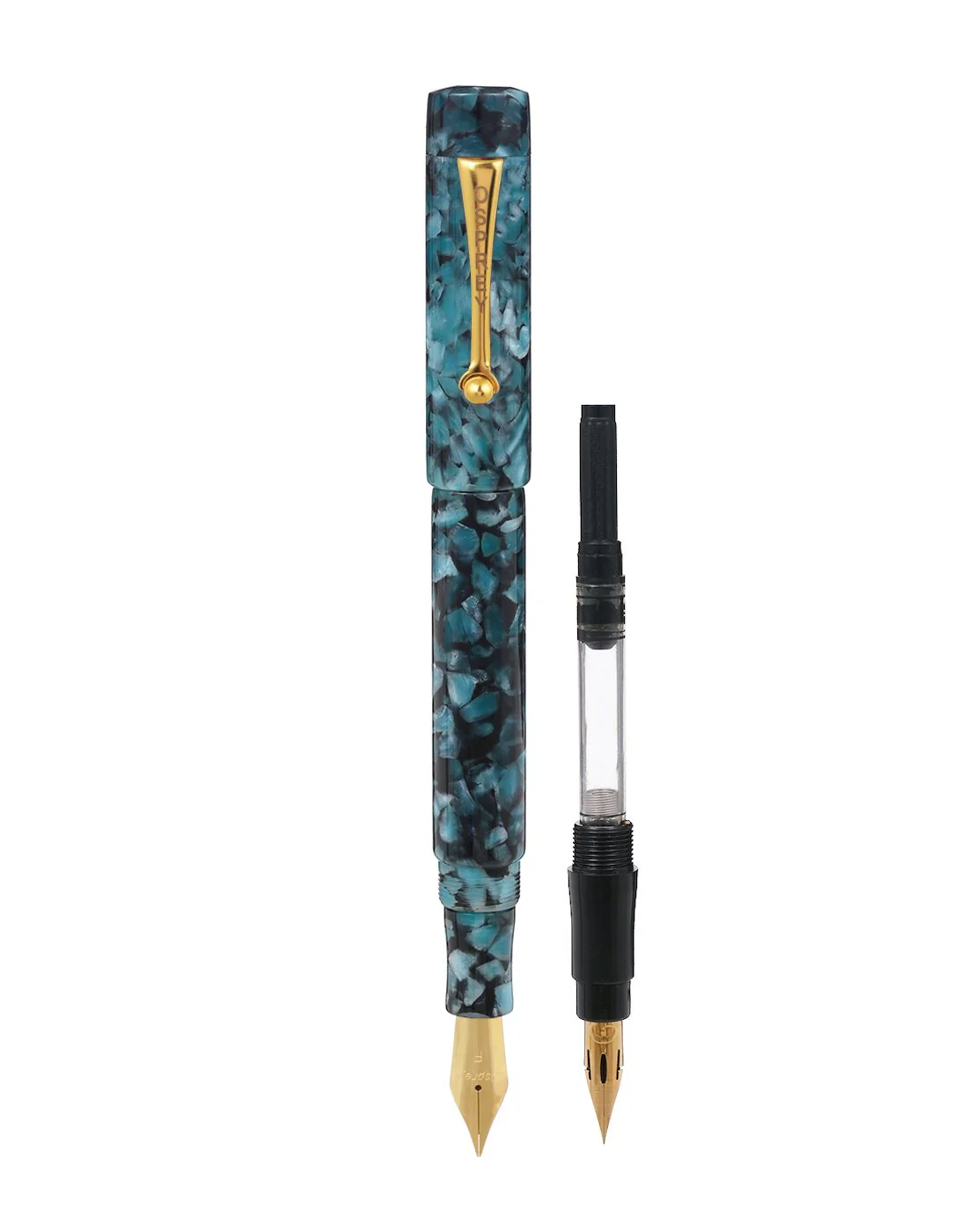 Tanzanite Milano Fountain Pen with Regular and Flex Nib Options