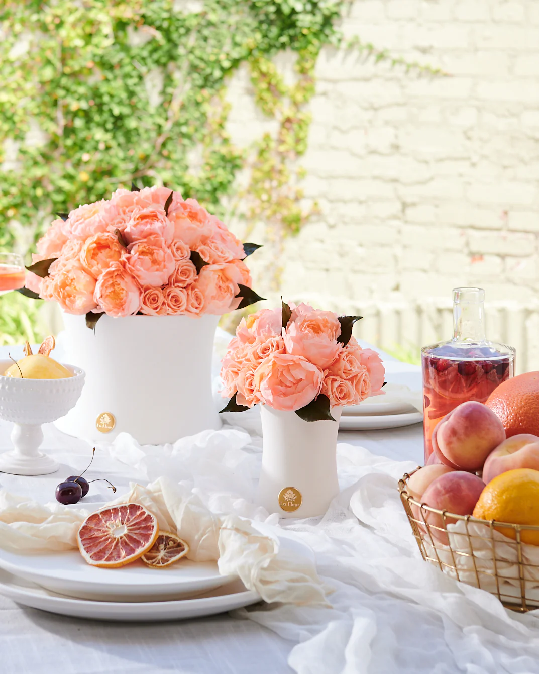 Creme Peony + Rose Dôme