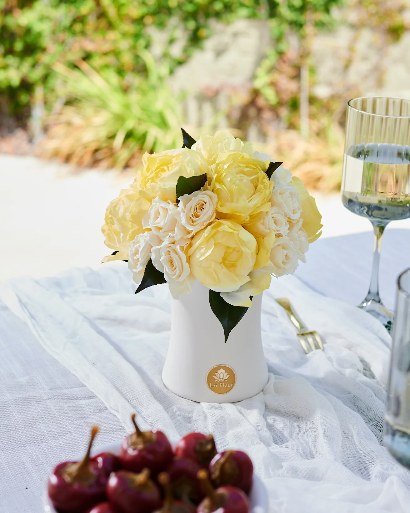 Creme Peony + Rose Dôme