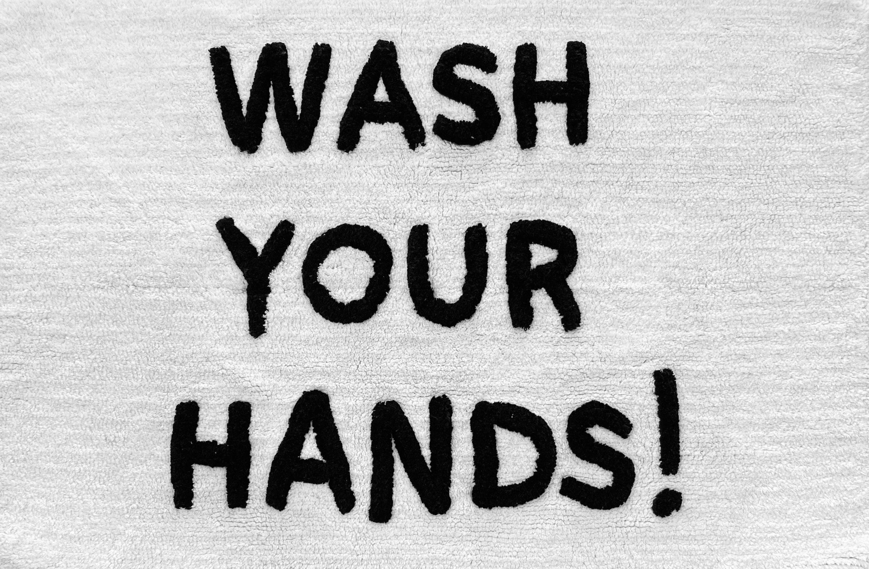 WASH YOUR HANDS Bathmat