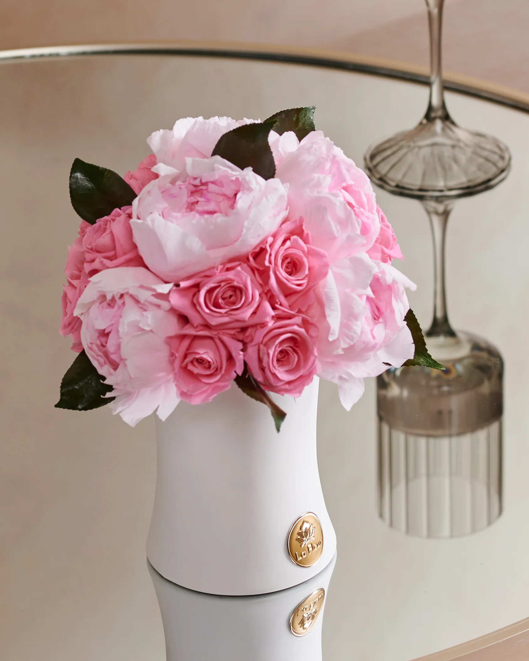 Creme Peony + Rose Dôme