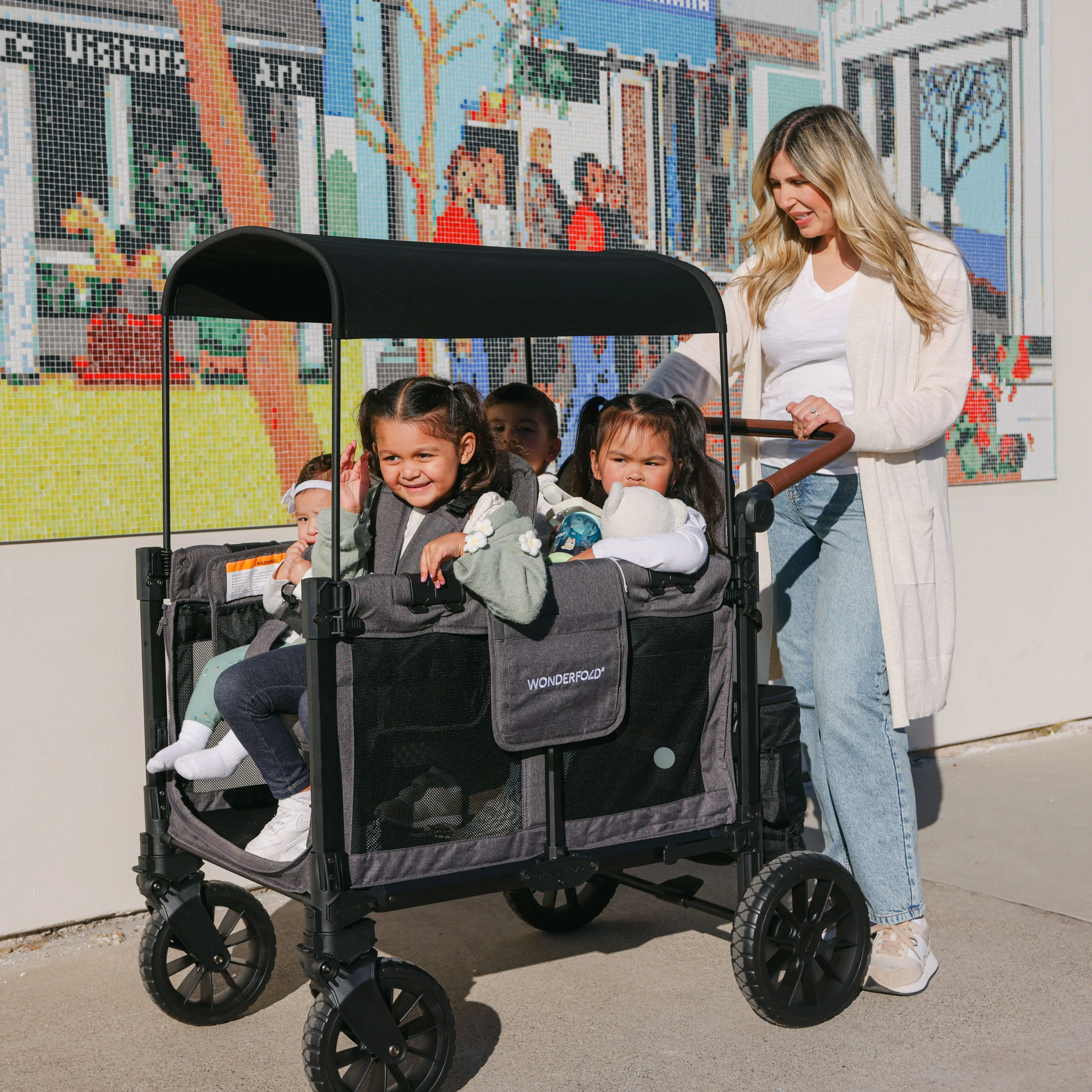W4 Luxe Pro Quad Stroller Wagon (4 Seater)
