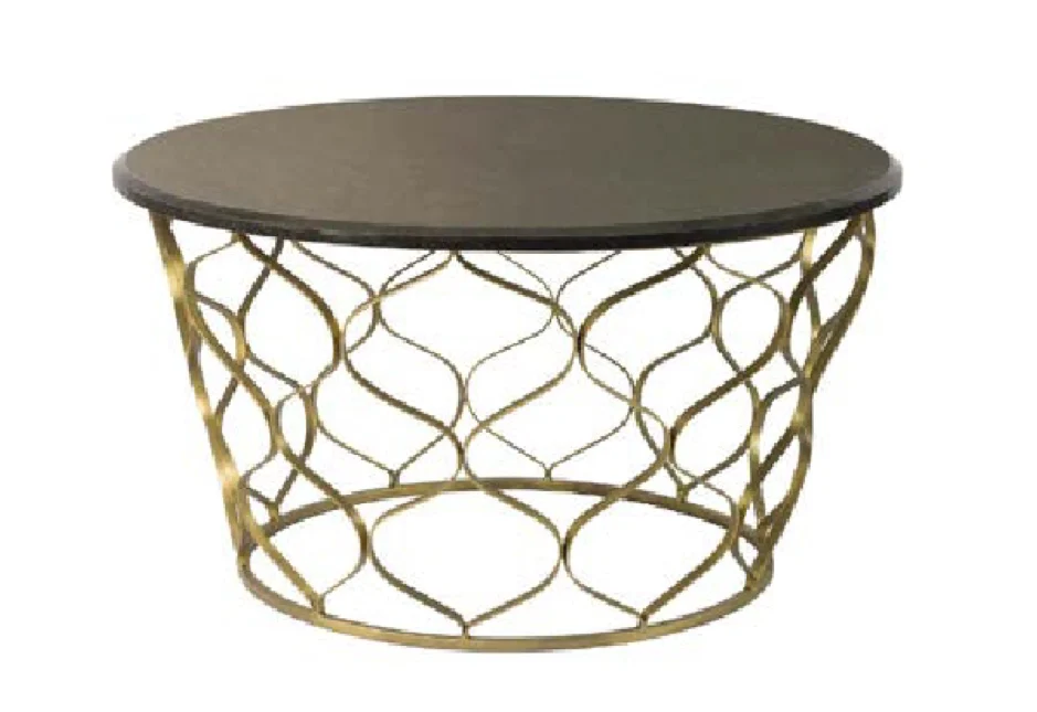 Gold Base Side Table
