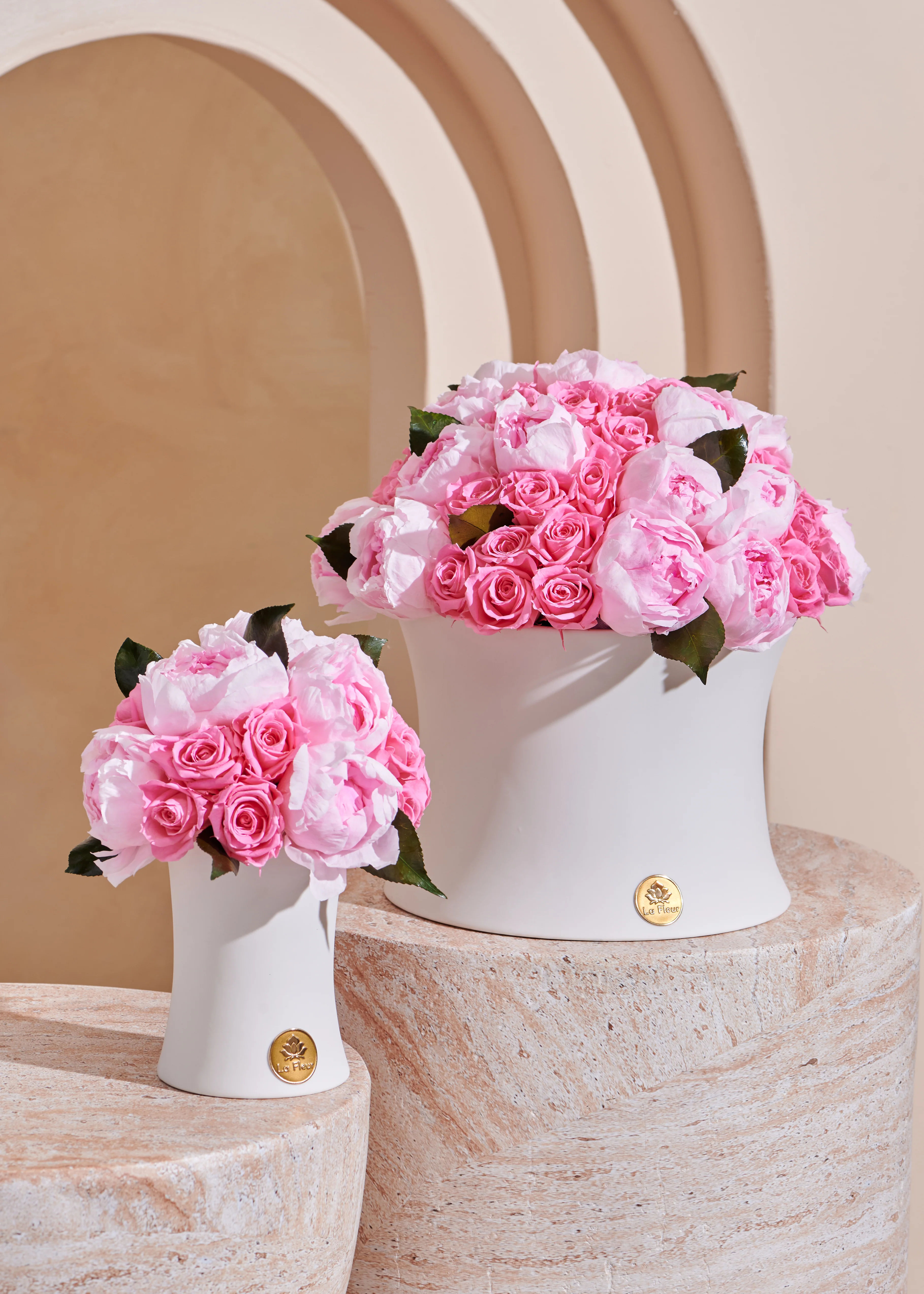 Creme Peony + Rose Dôme