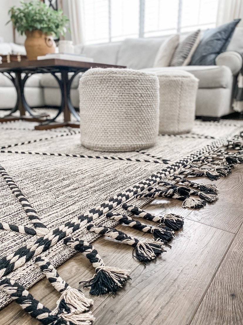 Lisa FLatWeave Cotton Area Rug