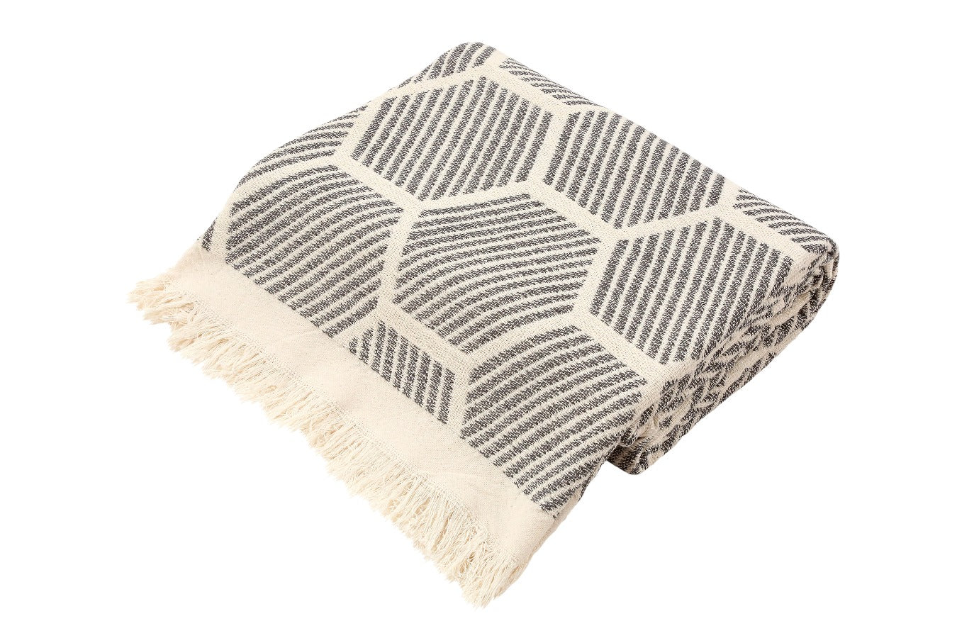 Atlas Cotton Throw - Dark Grey