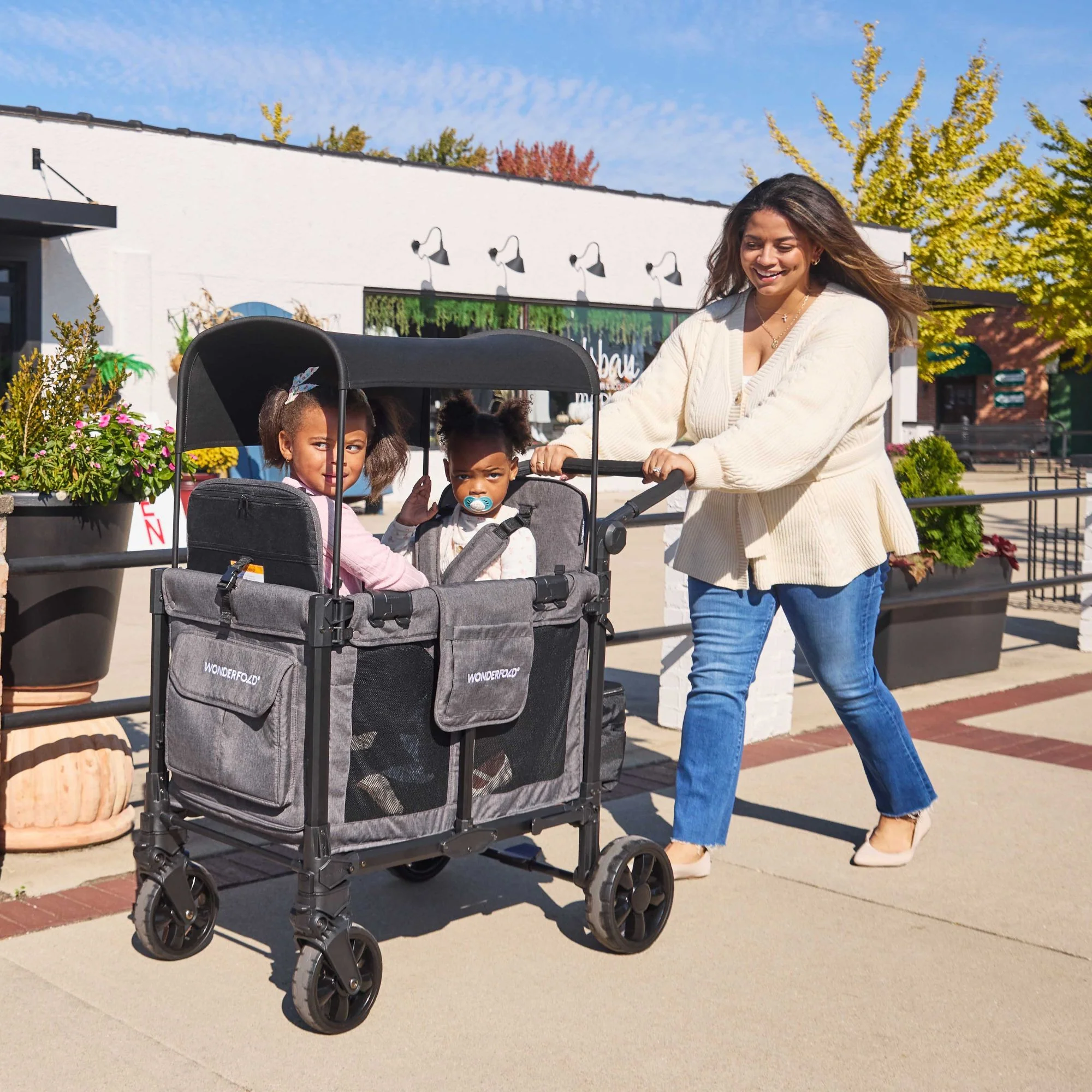 W2 Elite Pro Double Stroller Wagon (2 Seater)