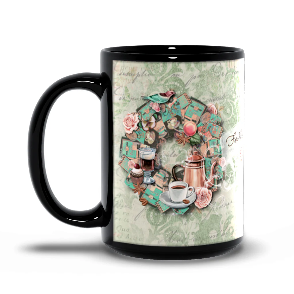 For the Love of Coffee - Black Mug