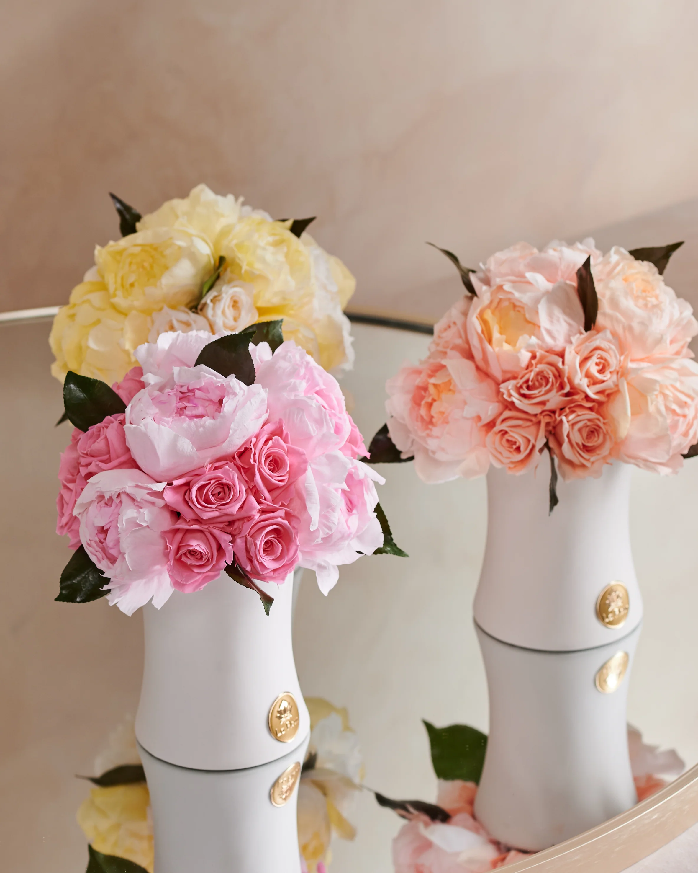 Creme Peony + Rose Dôme