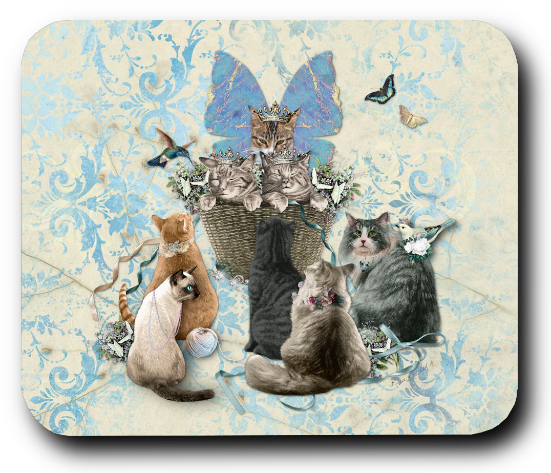 A Tisket a Tasket Cats in a Basket - Mouse Pad