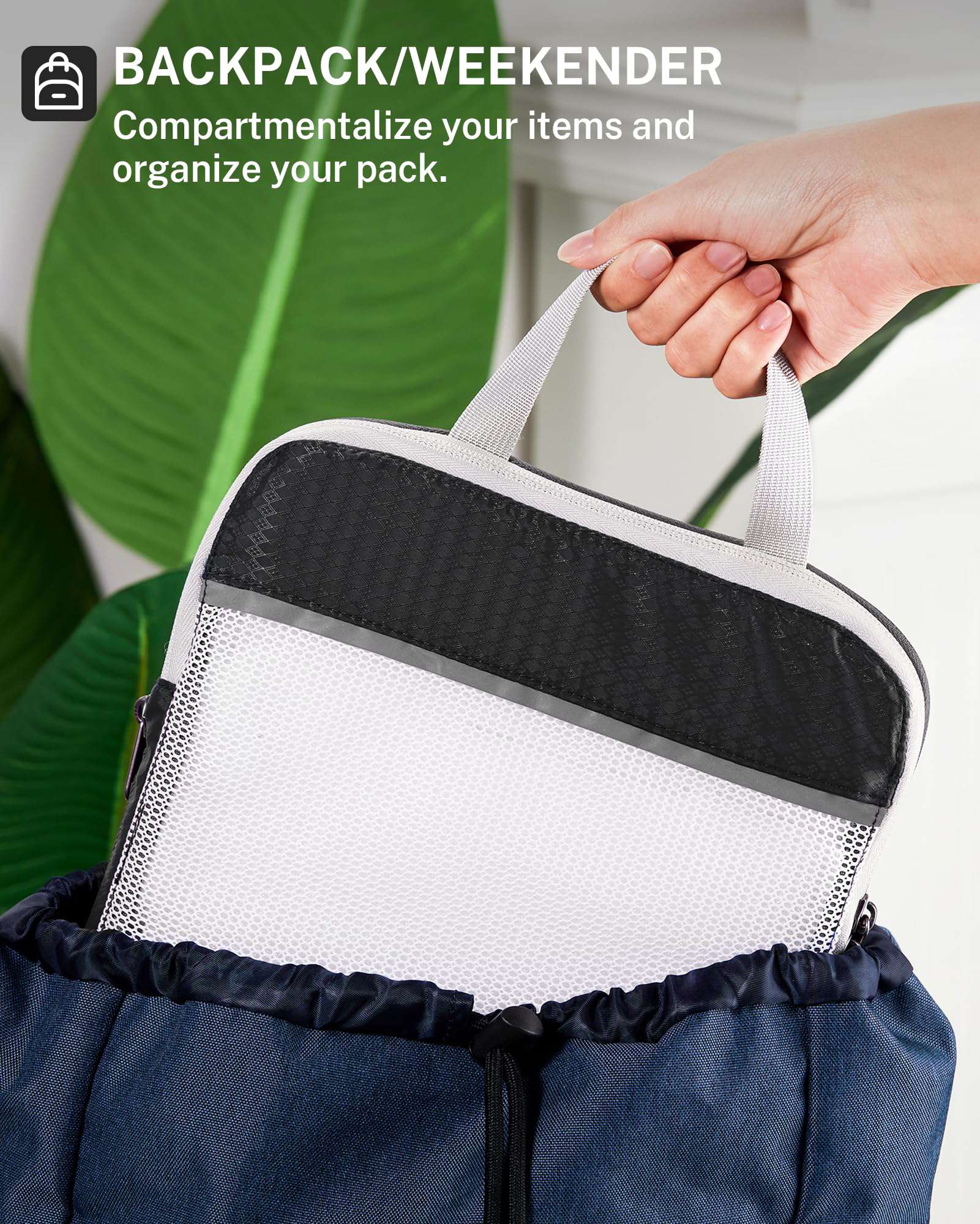 Gonex Compression Packing Cubes, Extensible Storage Mesh Organizers