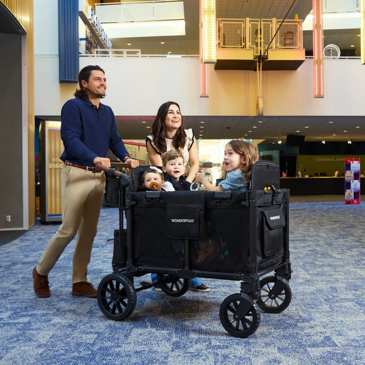W4 Luxe Pro Quad Stroller Wagon (4 Seater)