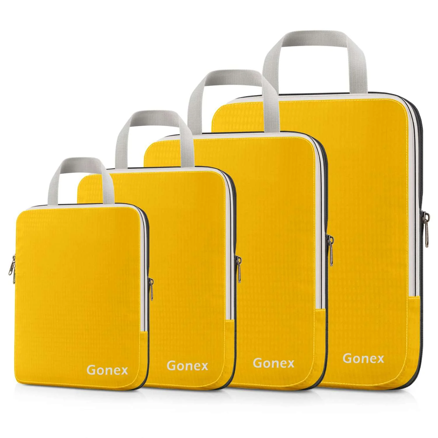 Gonex Compression Packing Cubes Set, Expandable Packing Organizers 4pcs