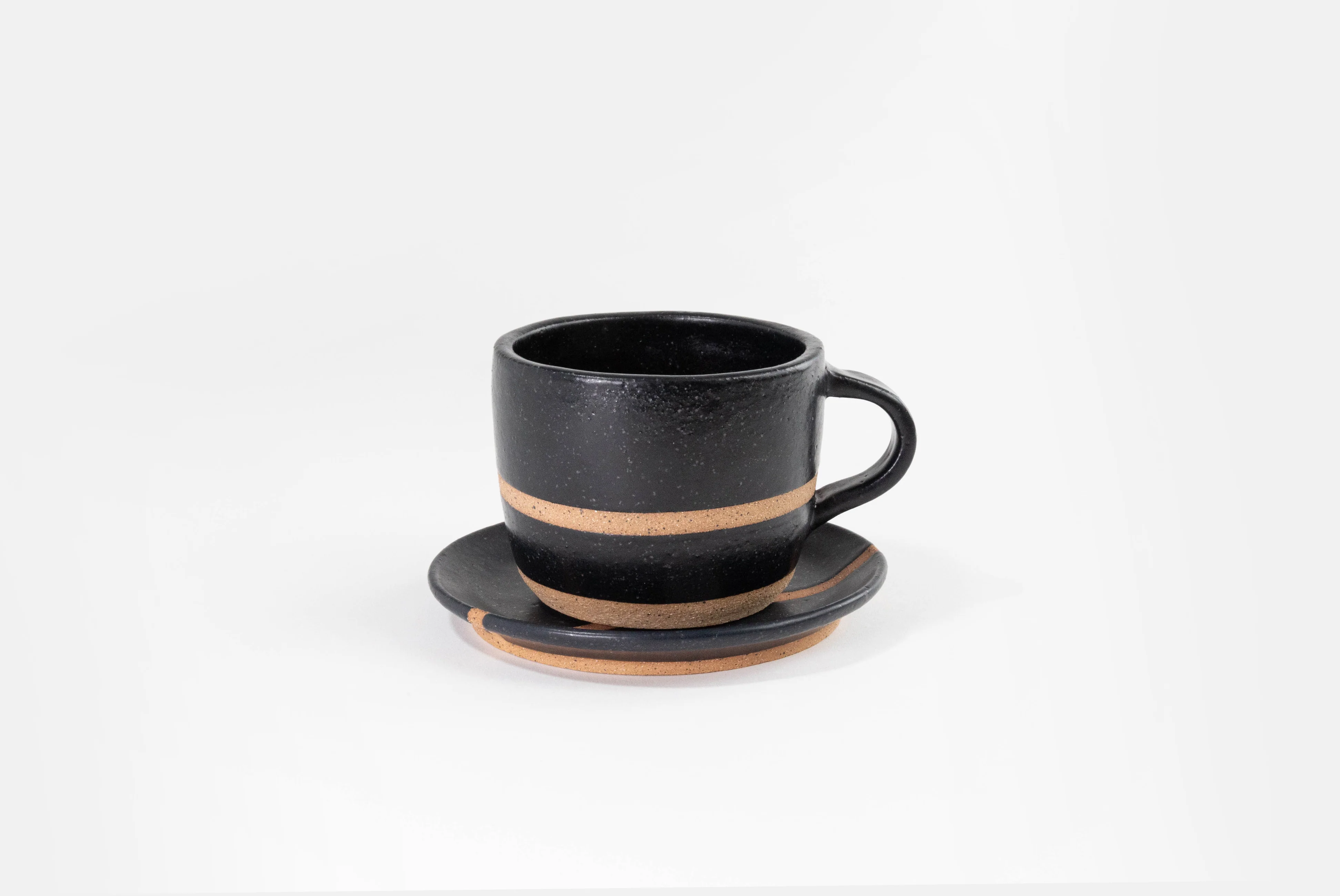 Ceramic Espresso Cups in Matte Black