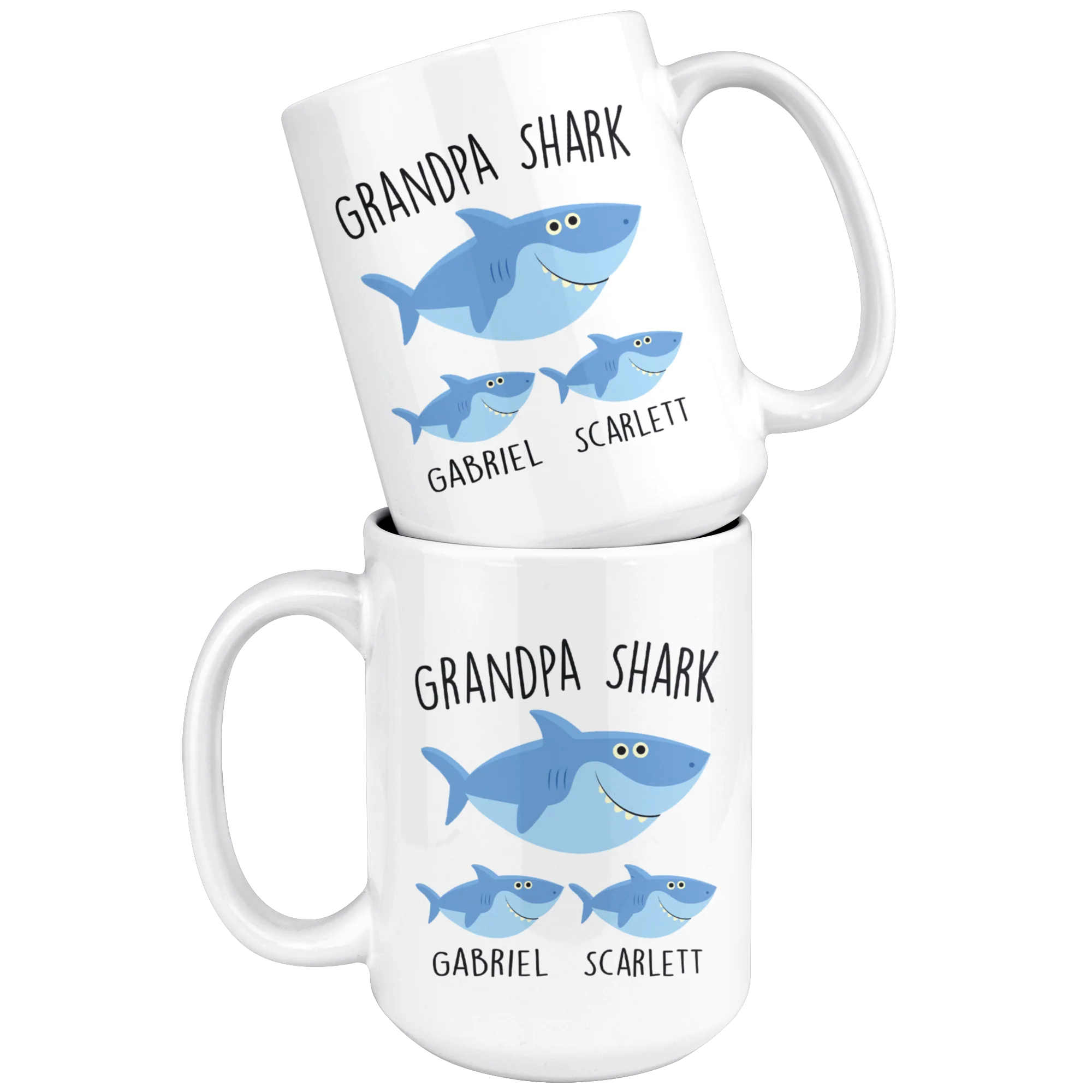Custom Grandpa Shark Mug