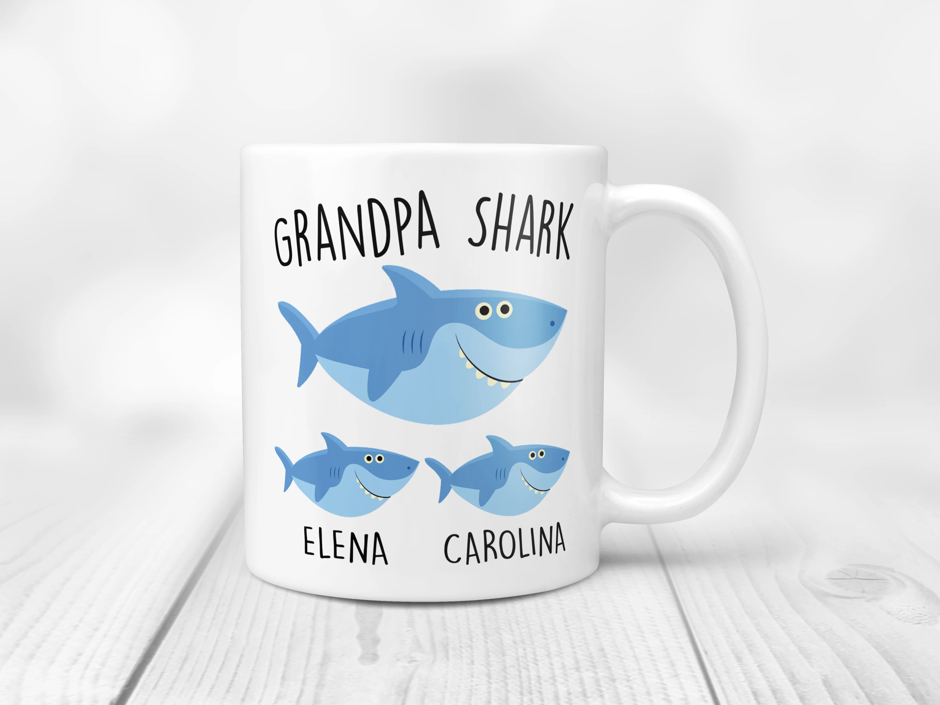 Custom Grandpa Shark Mug
