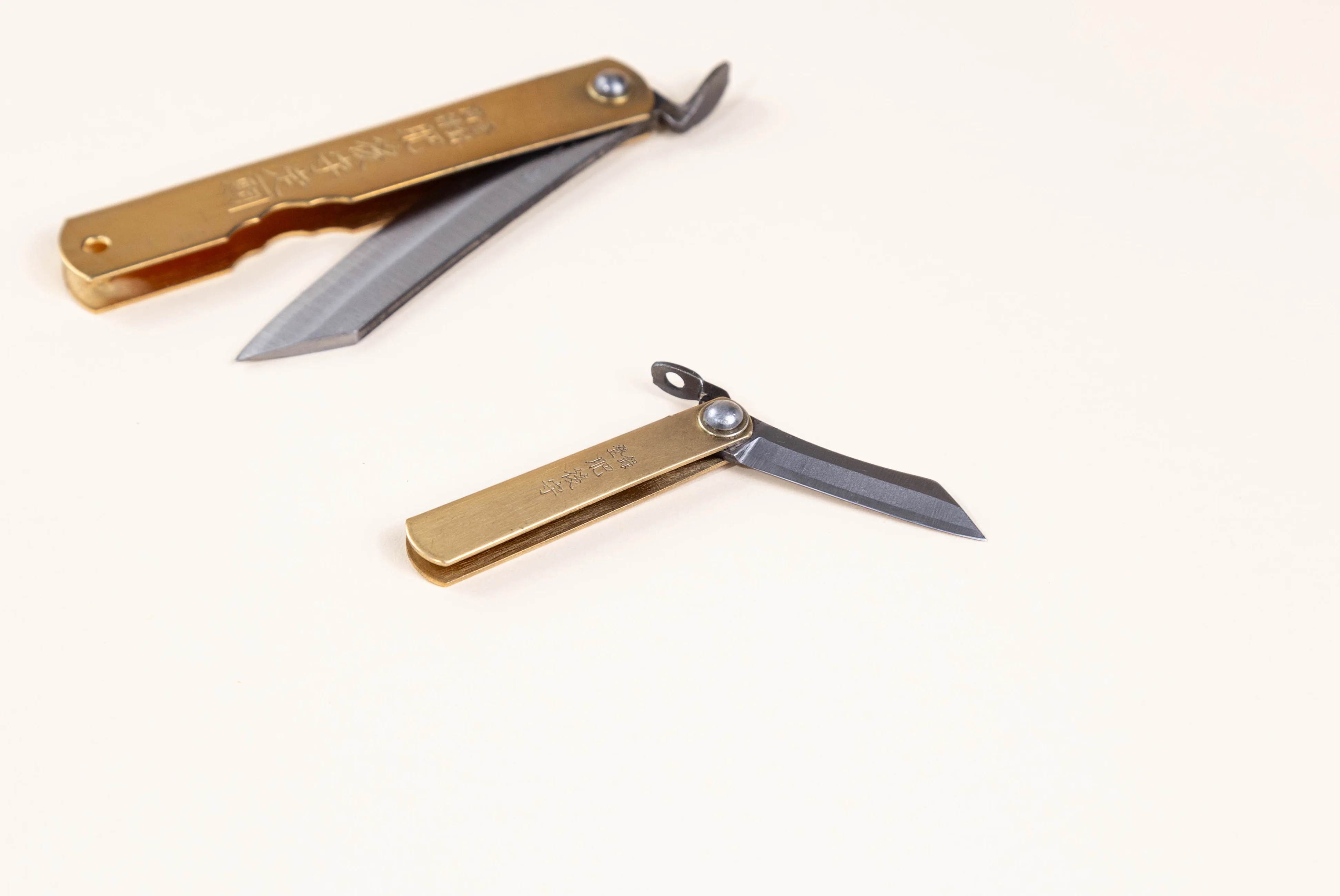 Small Japanese Folding Knife in Brass