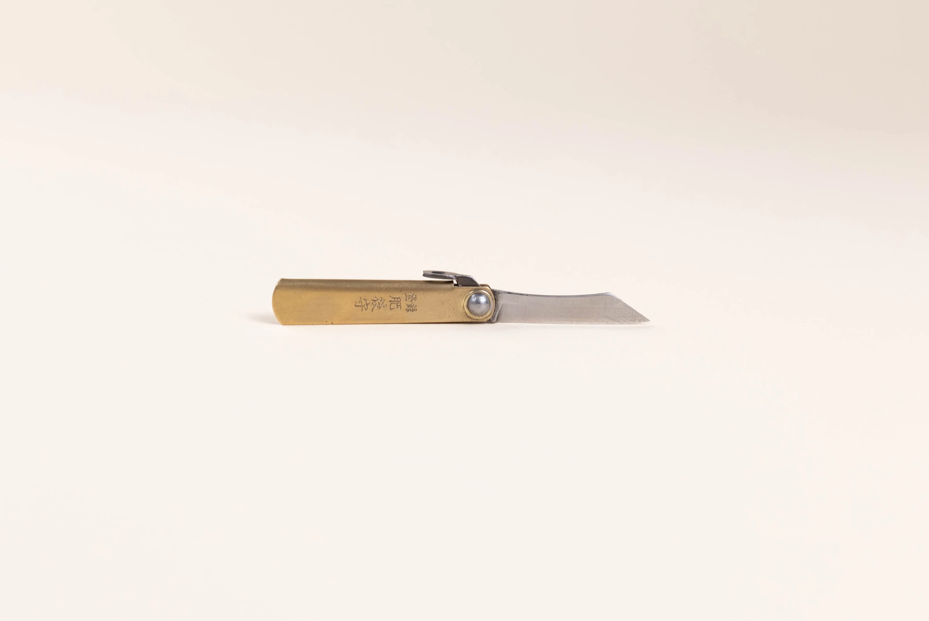 Small Japanese Folding Knife in Brass