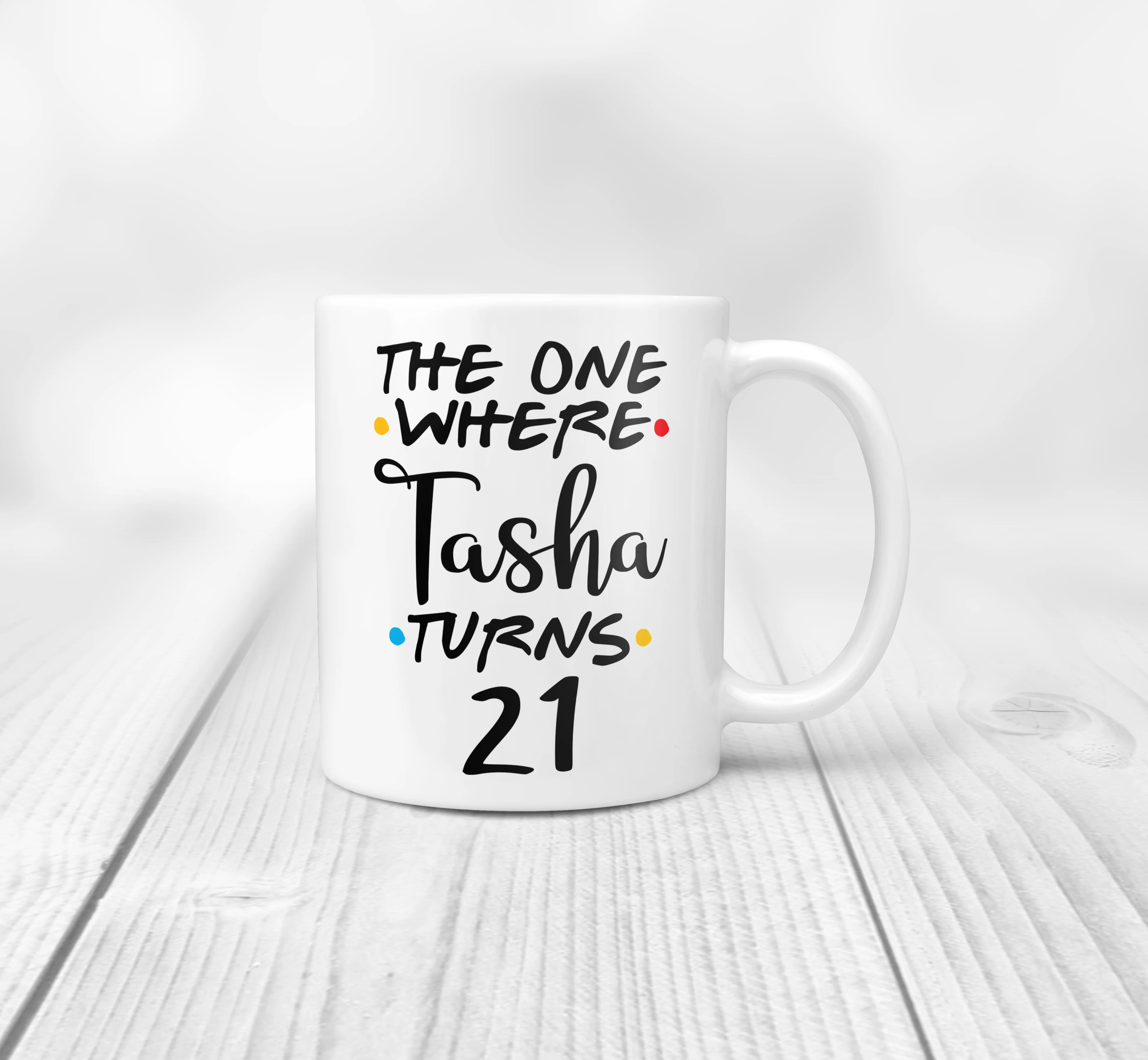 Personalized The One Where Friends Inspired 21st Birthday Mug