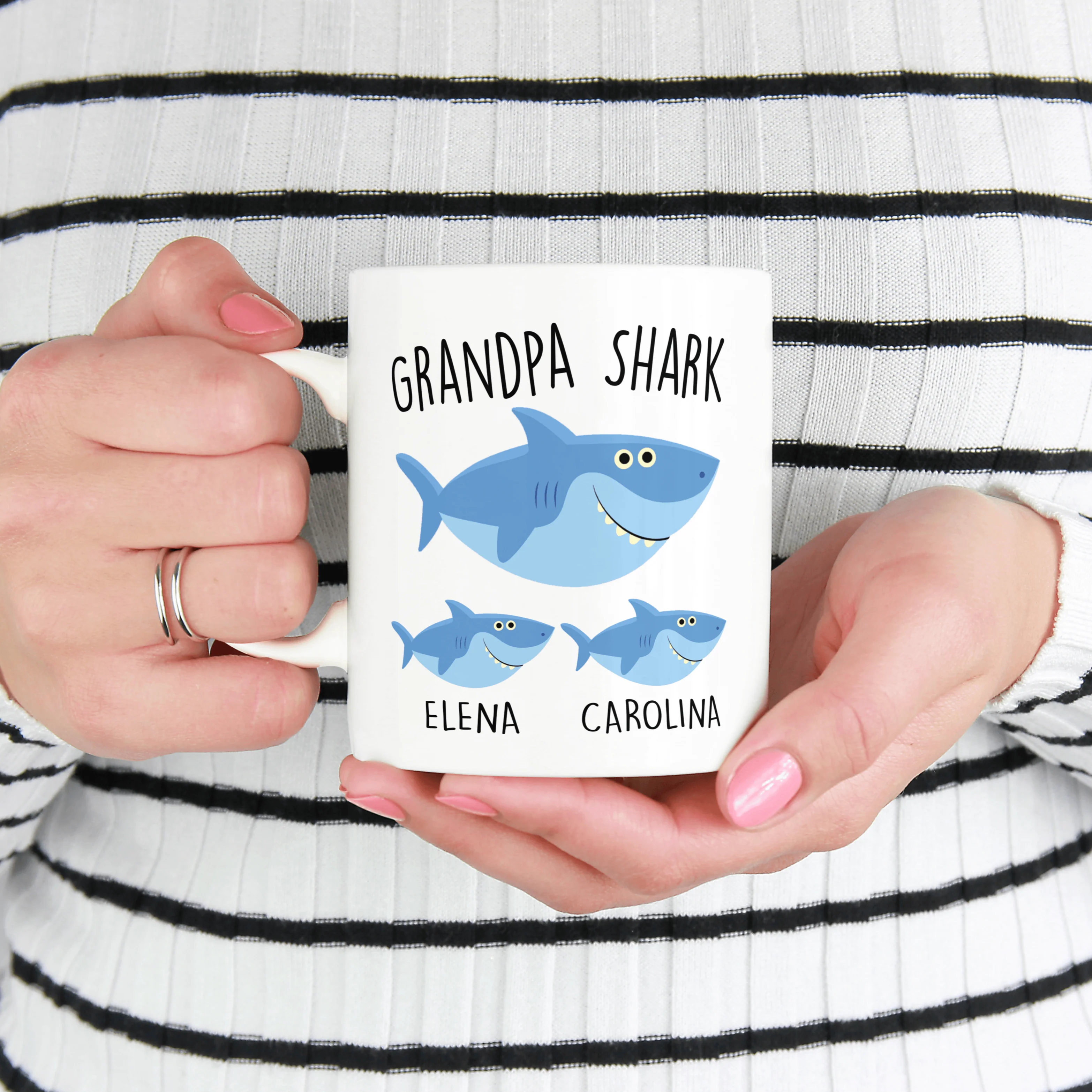Custom Grandpa Shark Mug