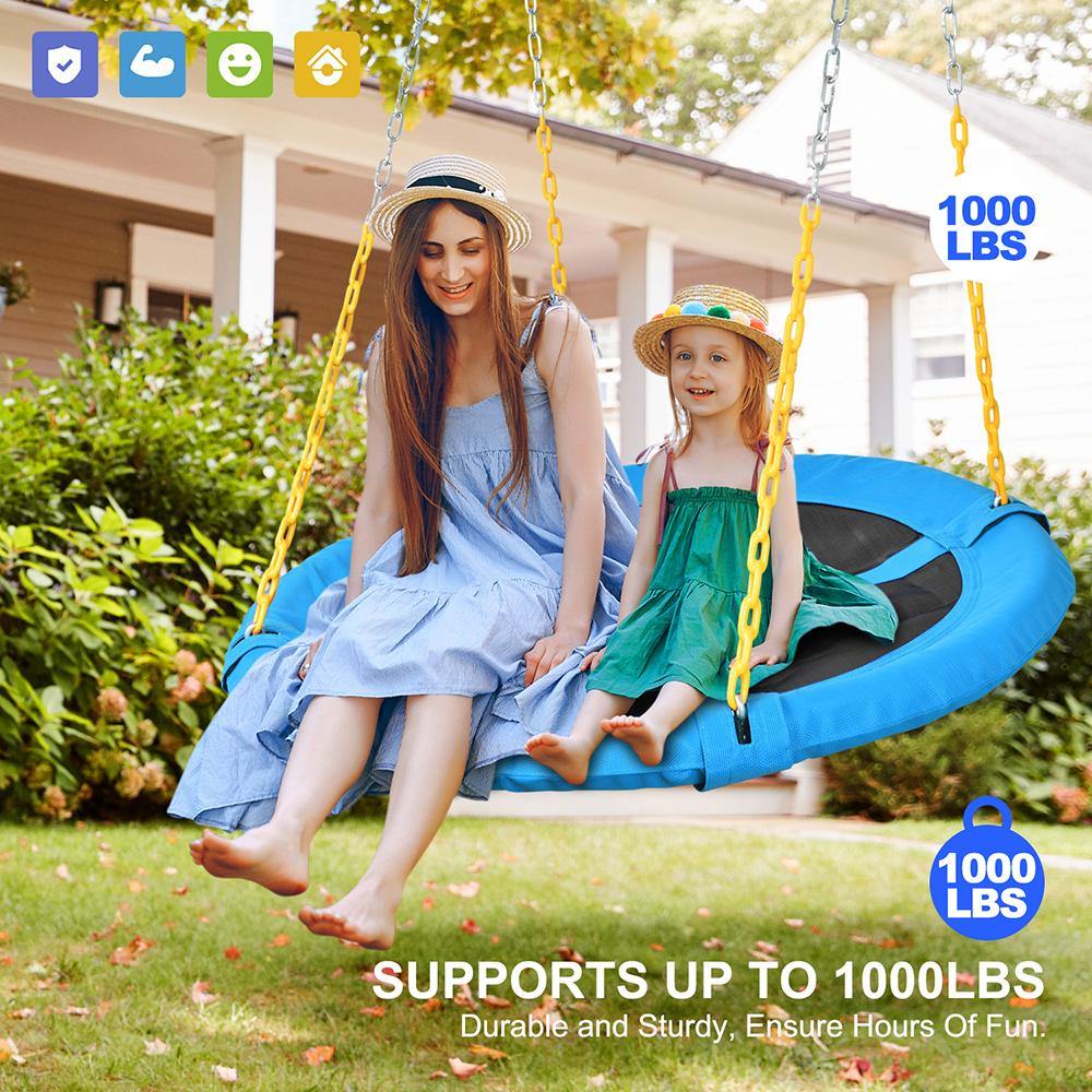 Textliene Saucer Swing with Metal Chain