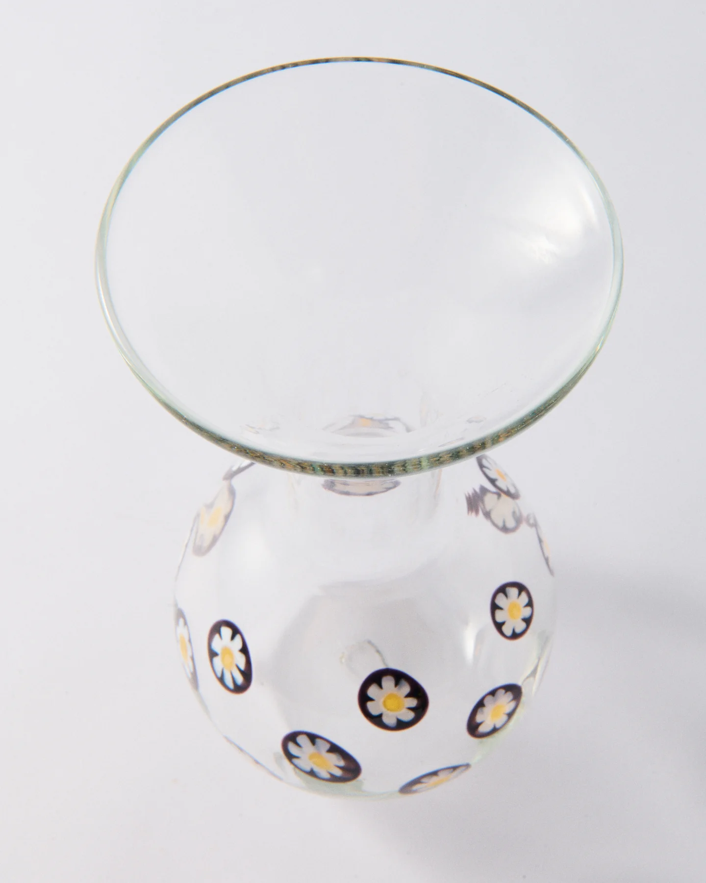 1990s Italian Murano Daisy Vase