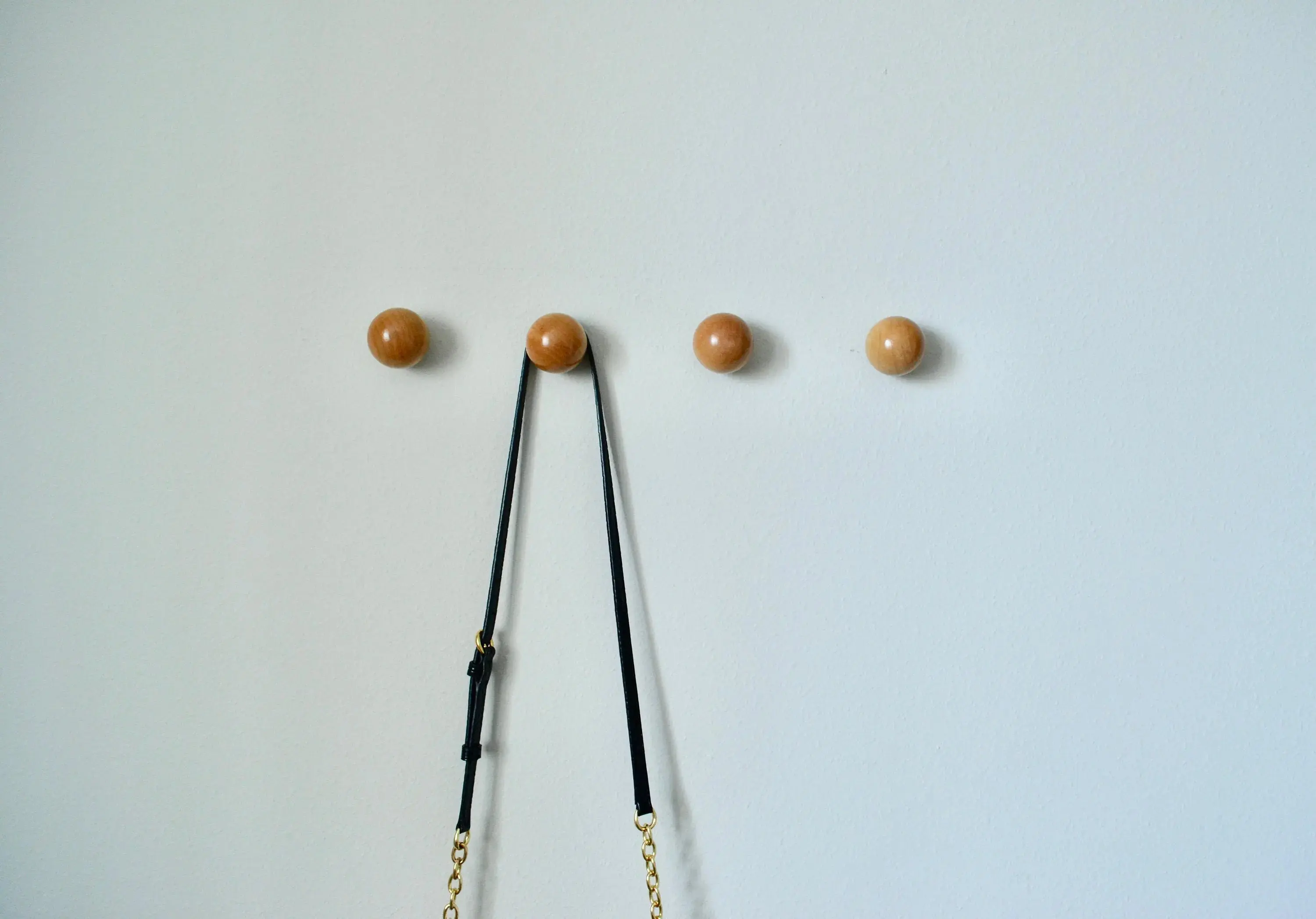 Modern Wood Ball Hooks