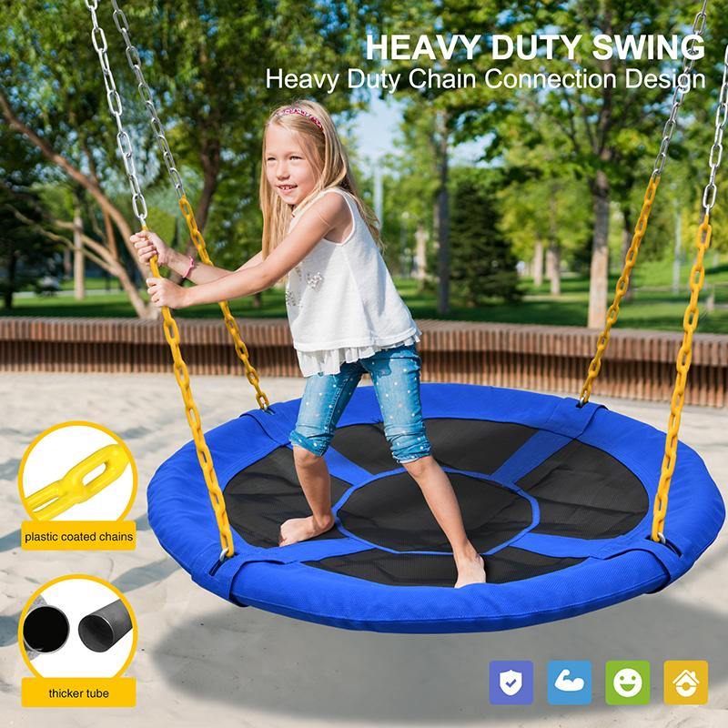 Heavy Duty Saucer Swing with Metal Chain