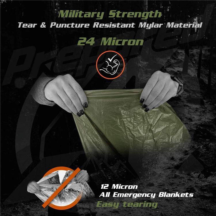 Emergency Survival Raincoat Poncho For Adult Outdoor Hiking Ultralight Waterproof Thermal Survival Space Raincoat