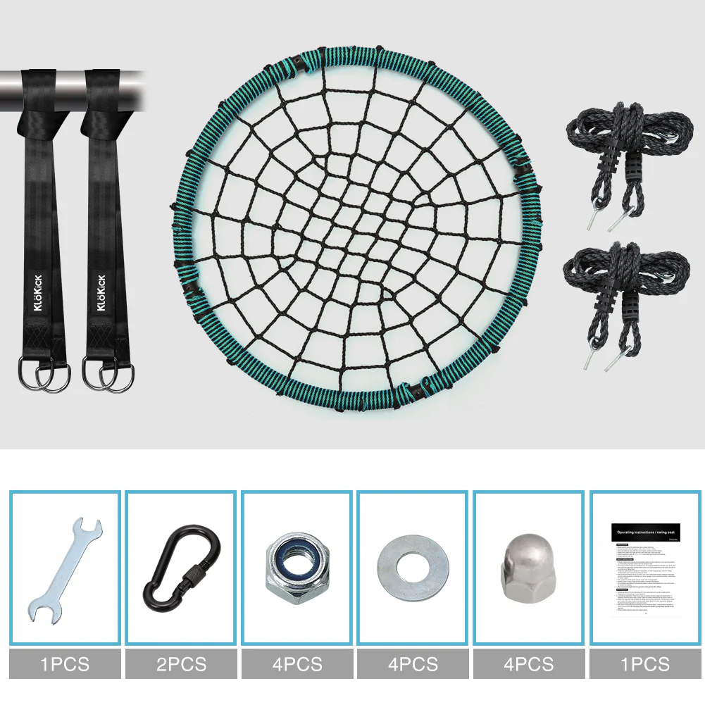 40 Spider Web Swing Kids Round Web Swing Tree Swing Backyard Playground