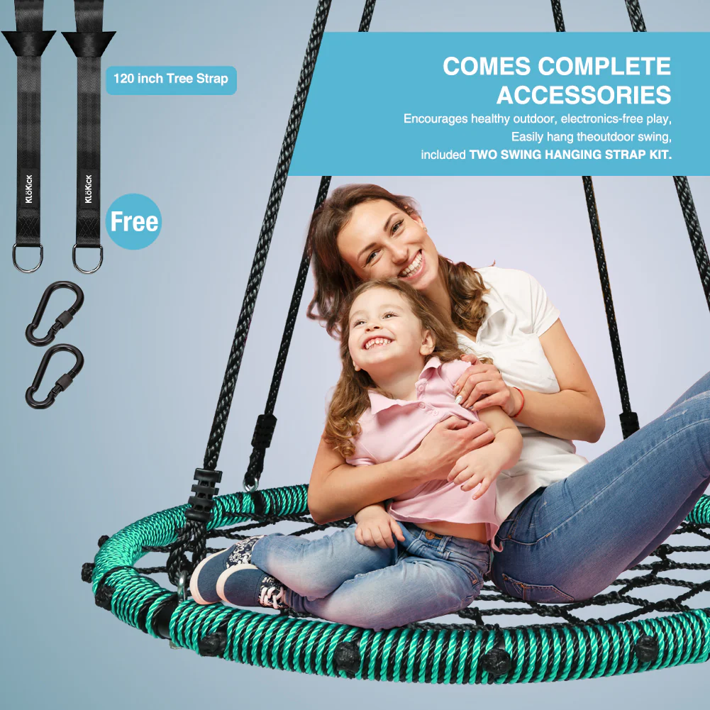 40 Spider Web Swing Kids Round Web Swing Tree Swing Backyard Playground