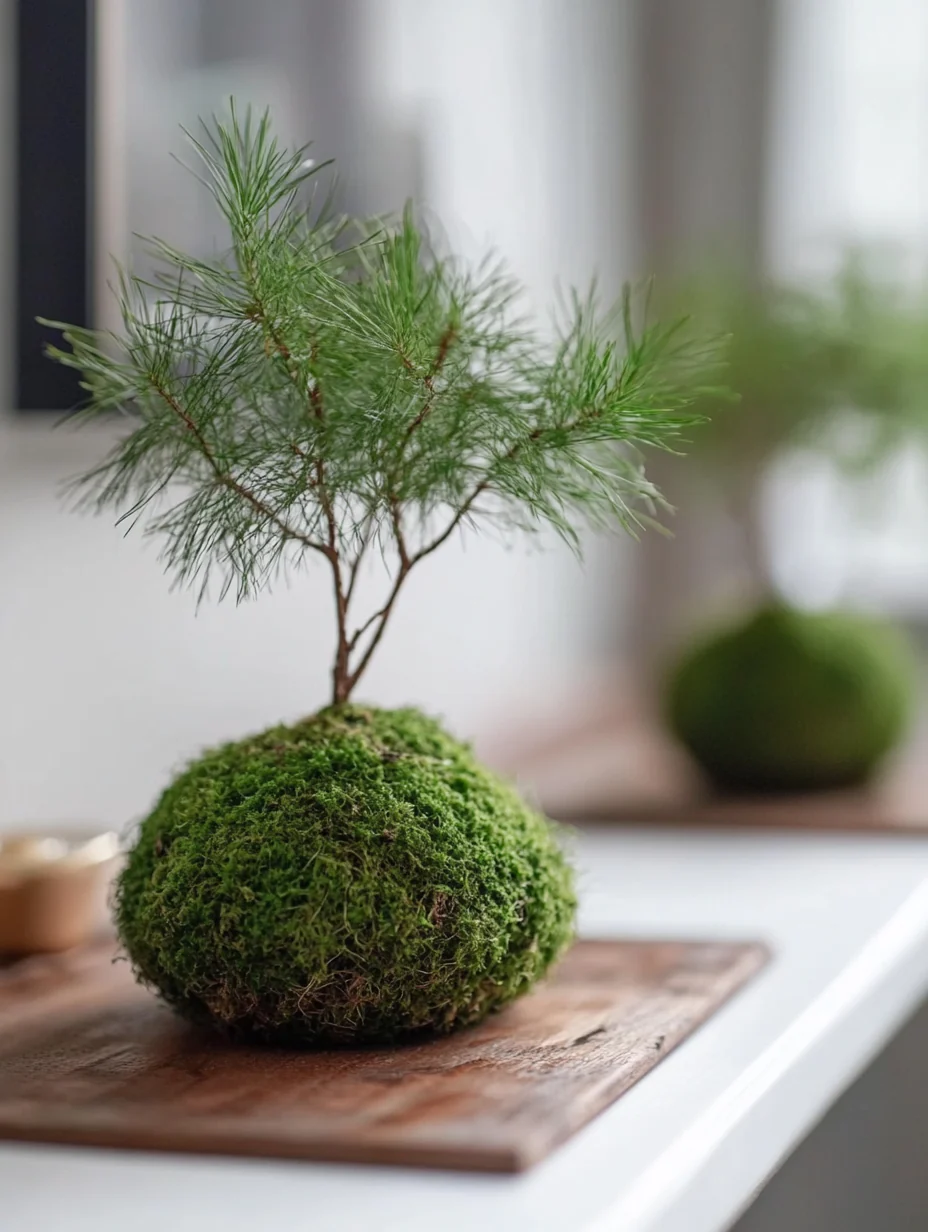 Osaka Pine Kokedama (Grown Bonsai)