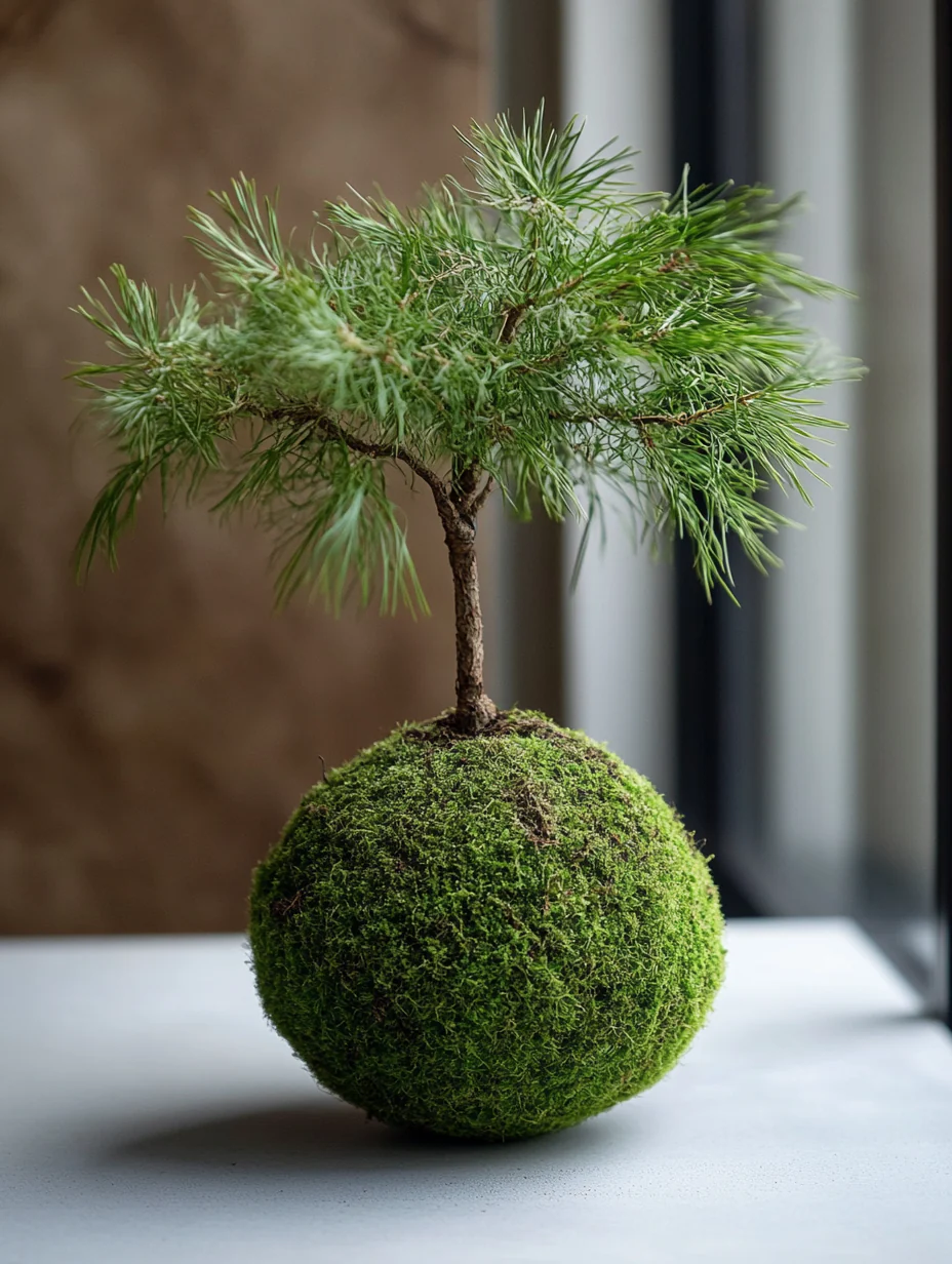 Osaka Pine Kokedama (Grown Bonsai)