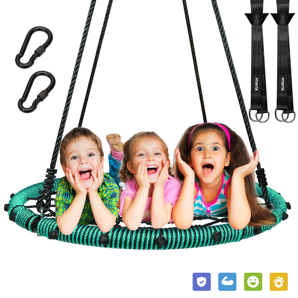 40 Spider Web Swing Kids Round Web Swing Tree Swing Backyard Playground