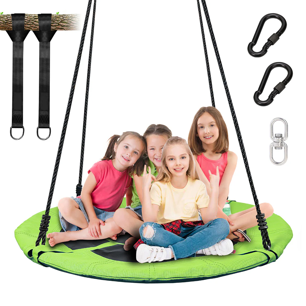 Giant 40 Flying Saucer Tree Swing Spider Web Spinner Swing 700lbs