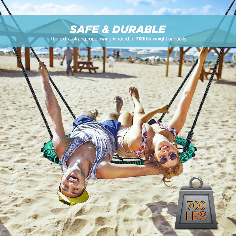 40 Spider Web Swing Kids Round Web Swing Tree Swing Backyard Playground