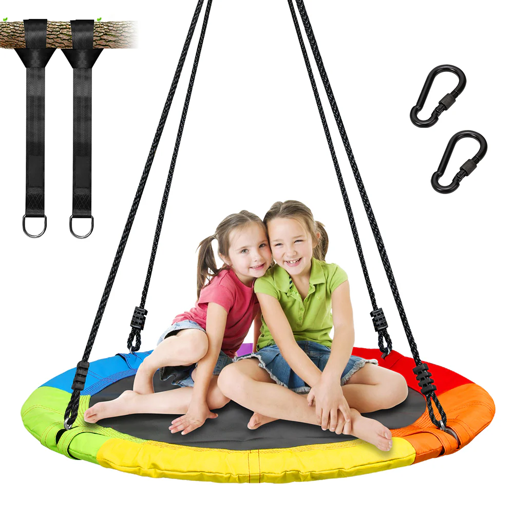 Kids Flying Saucer Tree Swing Hammock Play Kit Children Playground Yard Equipment