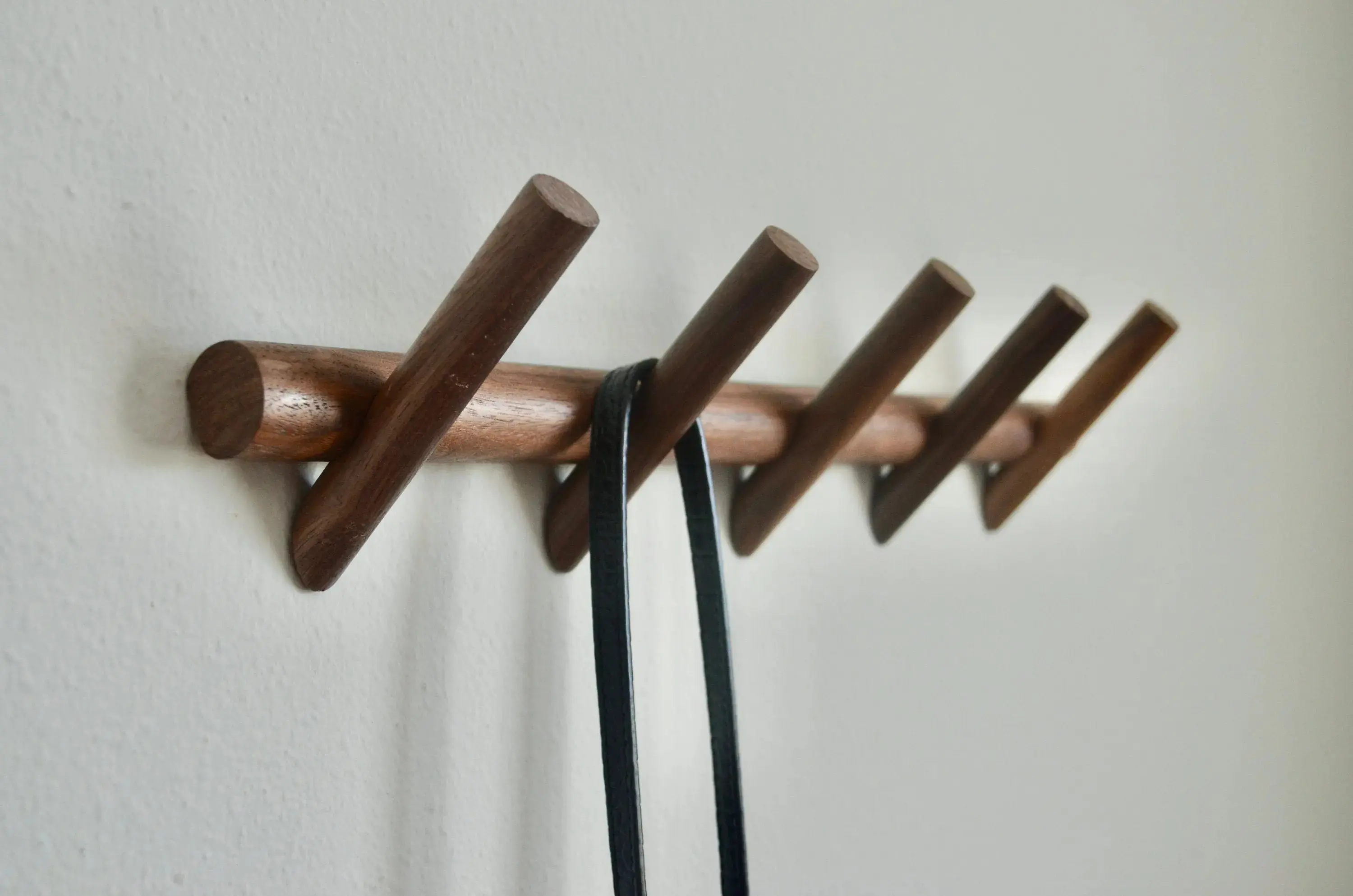 Walnut Wood Coat Rack