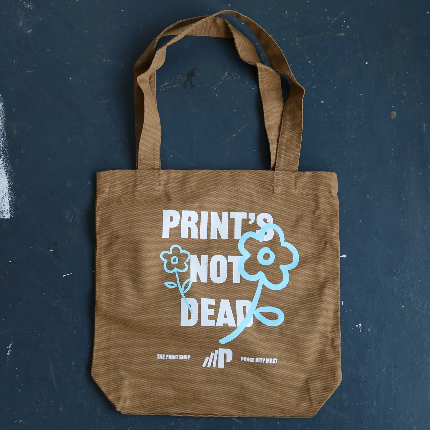 Print's Not Dead Canvas Tote