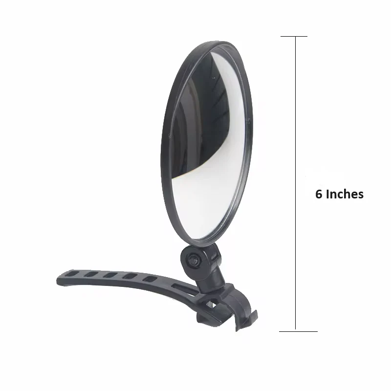 360 Rotatable Bar Silicone Handle Rearview Mirror for Handlebar Mount (2 sets)
