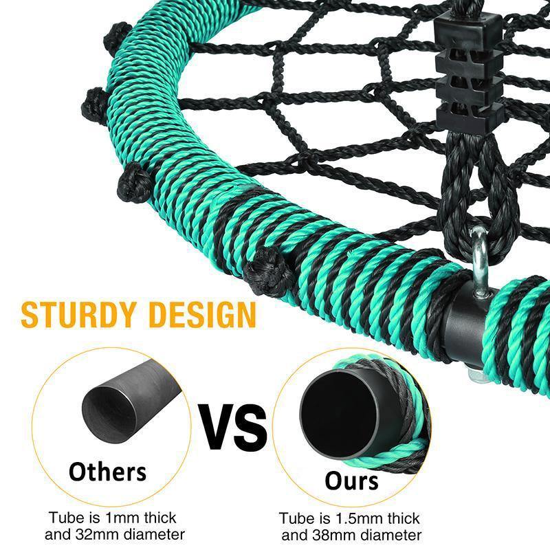 40 Spider Web Swing Kids Round Web Swing Tree Swing Backyard Playground