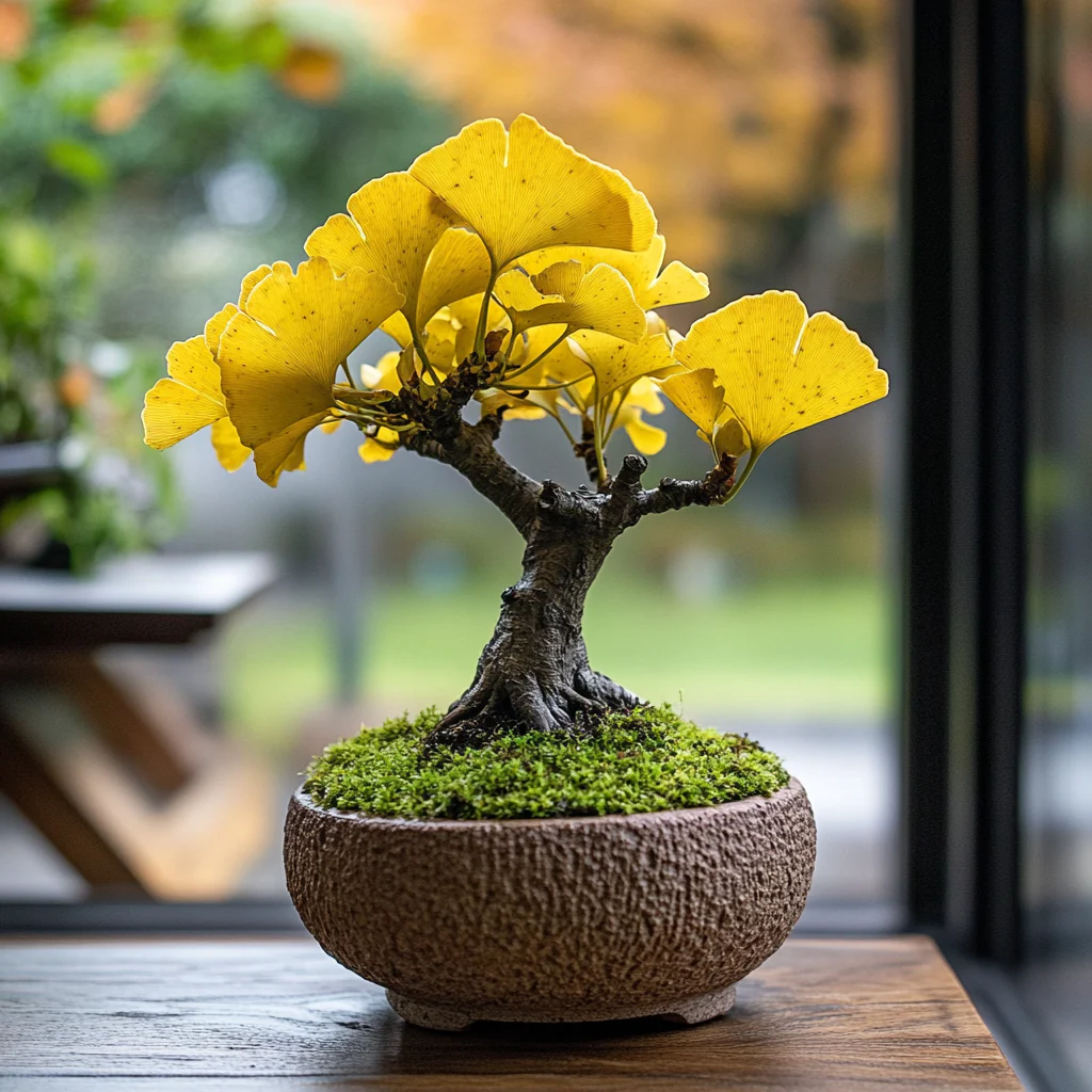 Gingko Tree Kokedama (Grown Bonsai)