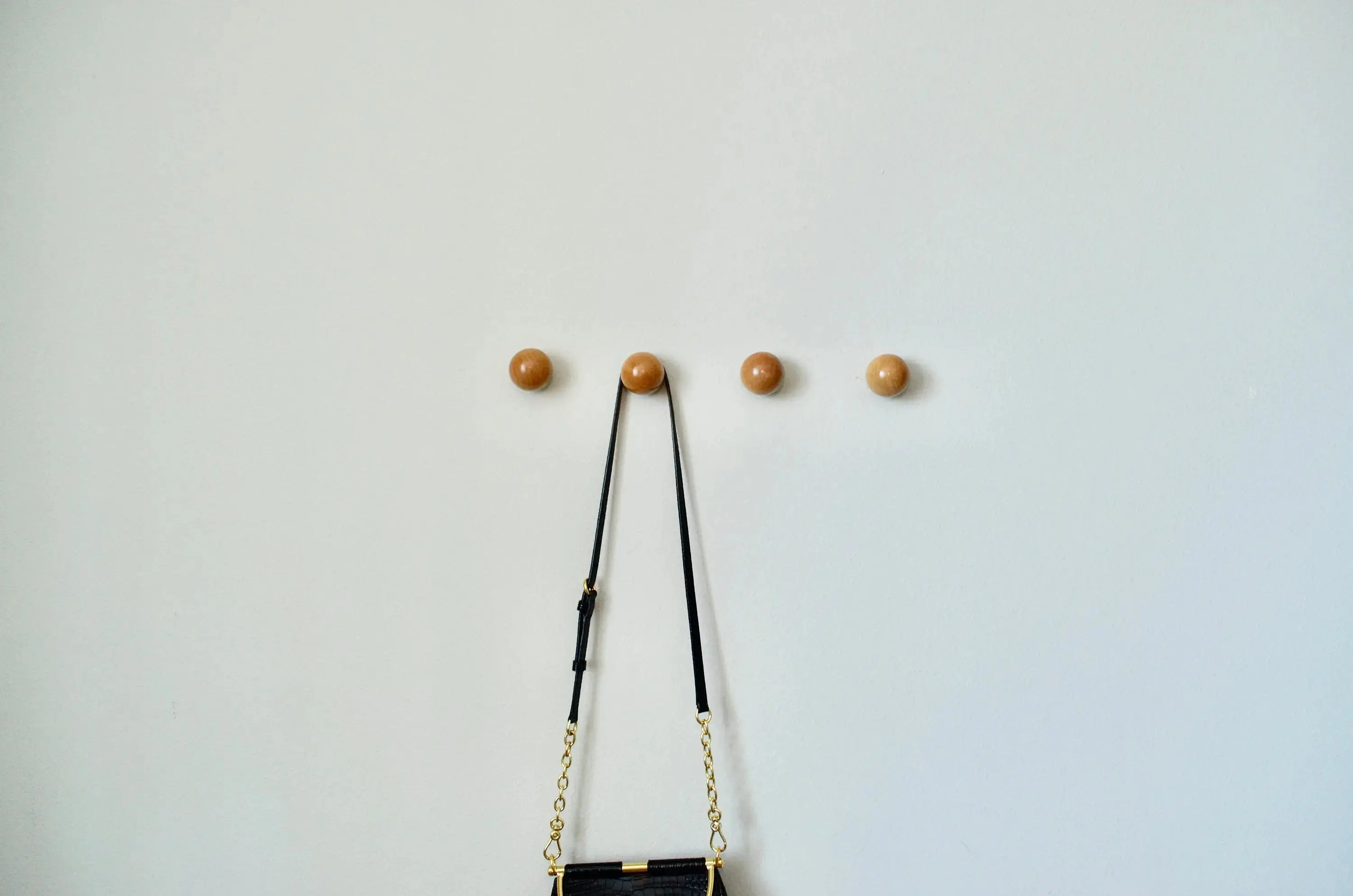 Modern Wood Ball Hooks