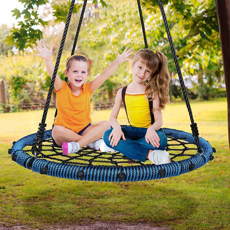 40 Spider Web Saucer Tree Swing for Kids Adults Backyard Playfun Wear Resistant