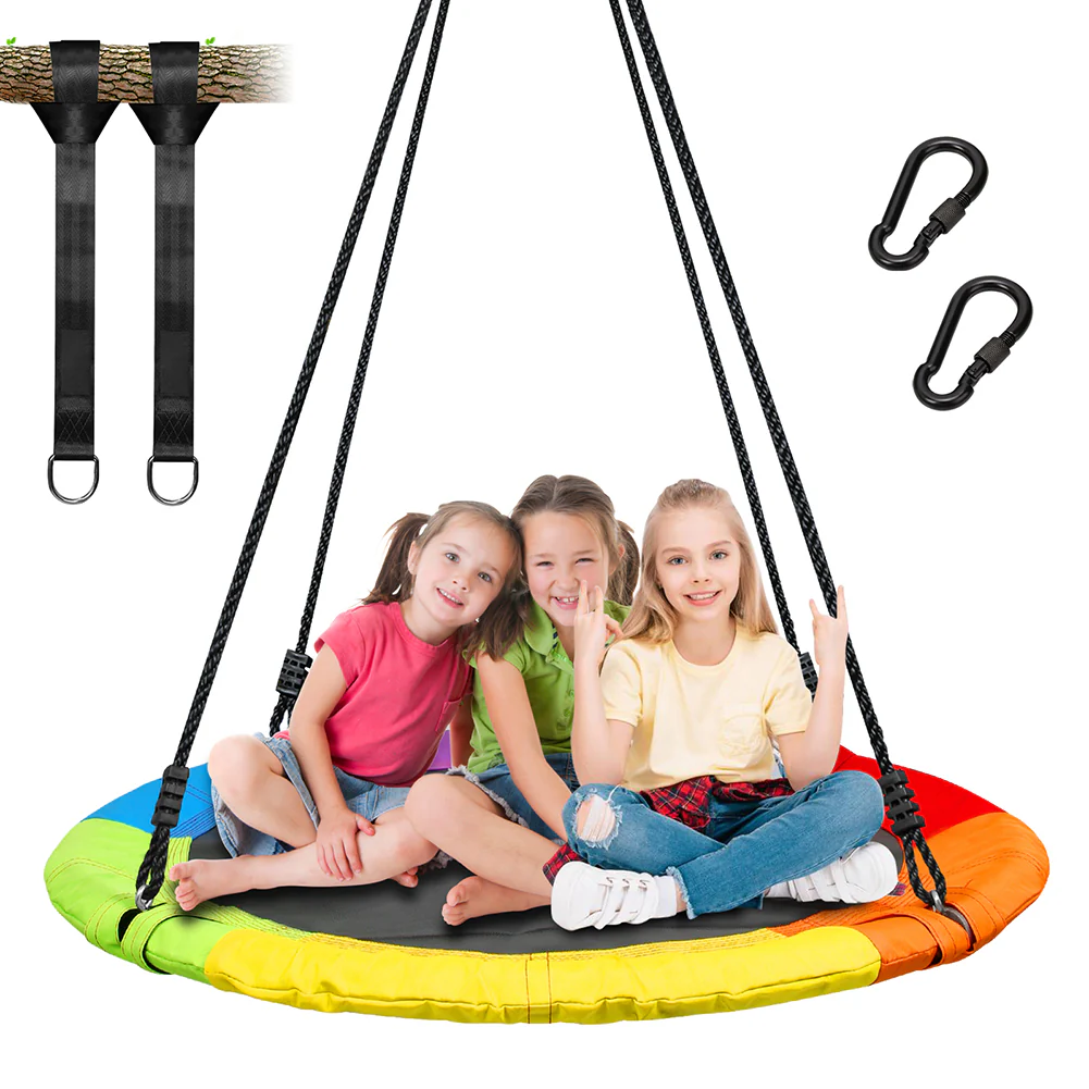 Kids Flying Saucer Tree Swing Hammock Play Kit Children Playground Yard Equipment