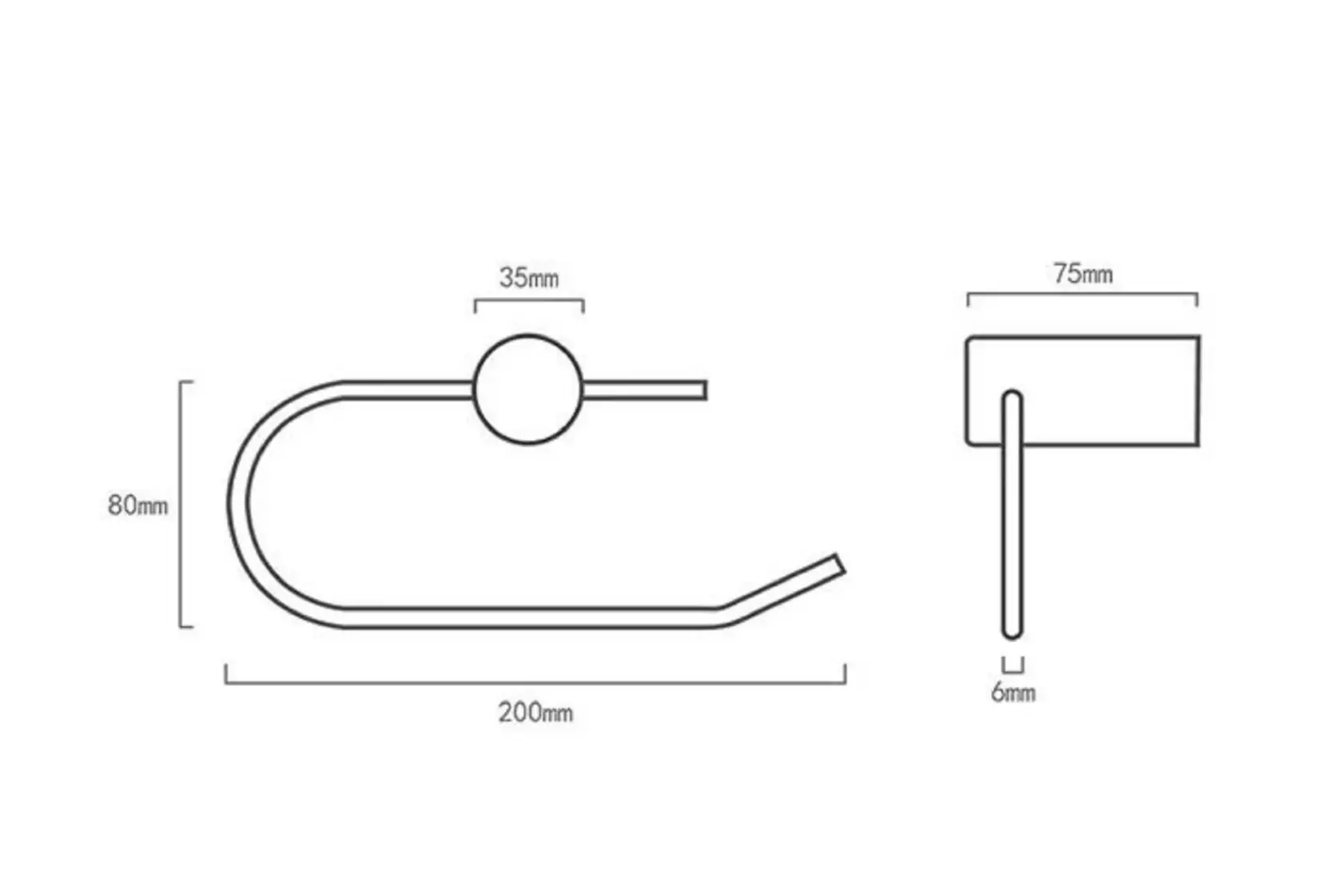 Toilet Paper Holder | Wood & Brass