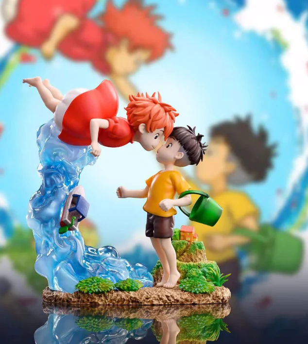 Studio Ghibli Ponyo and Sosuke Statue
