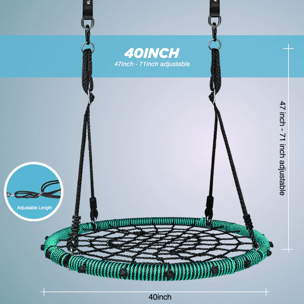 40 Spider Web Swing Kids Round Web Swing Tree Swing Backyard Playground