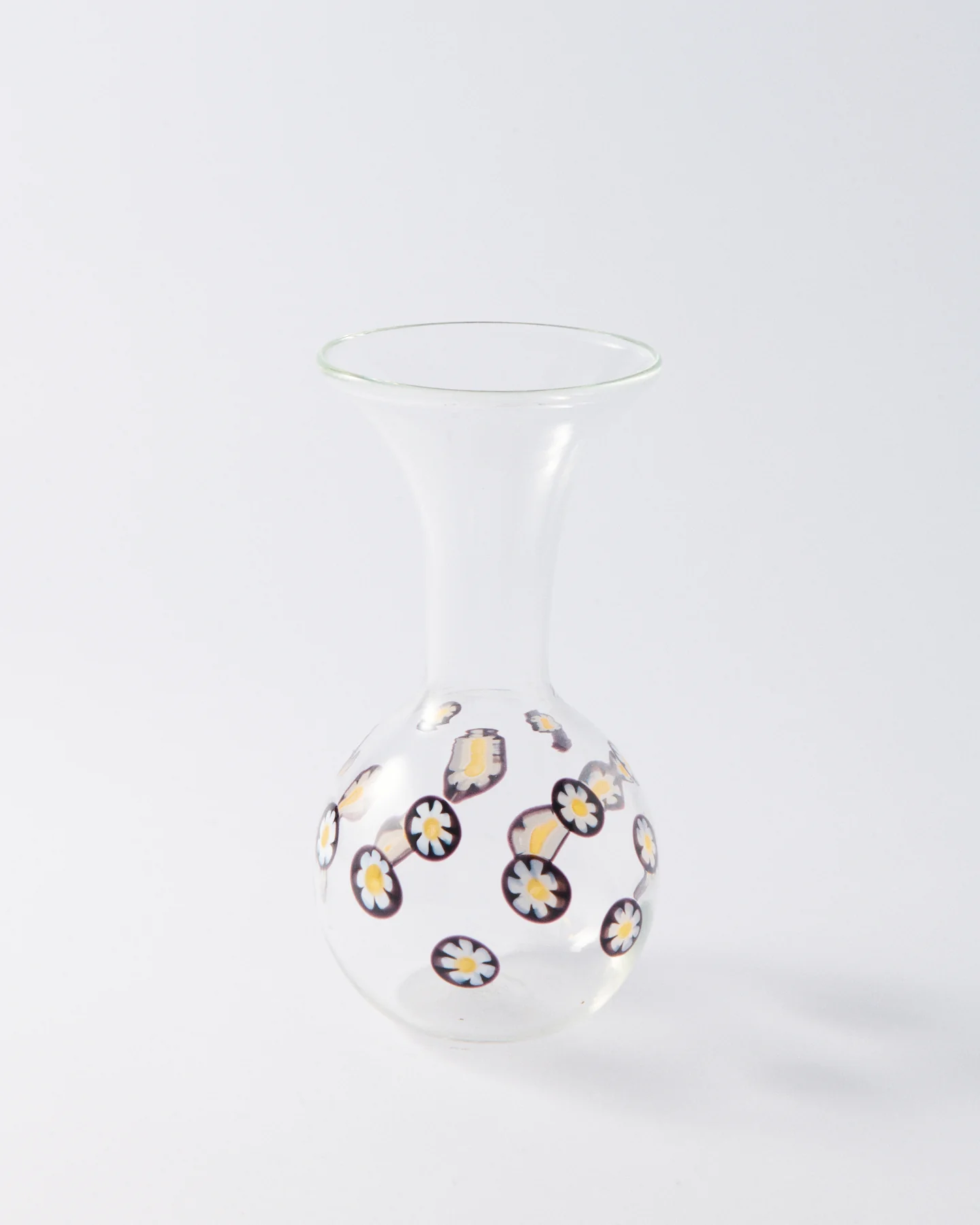 1990s Italian Murano Daisy Vase