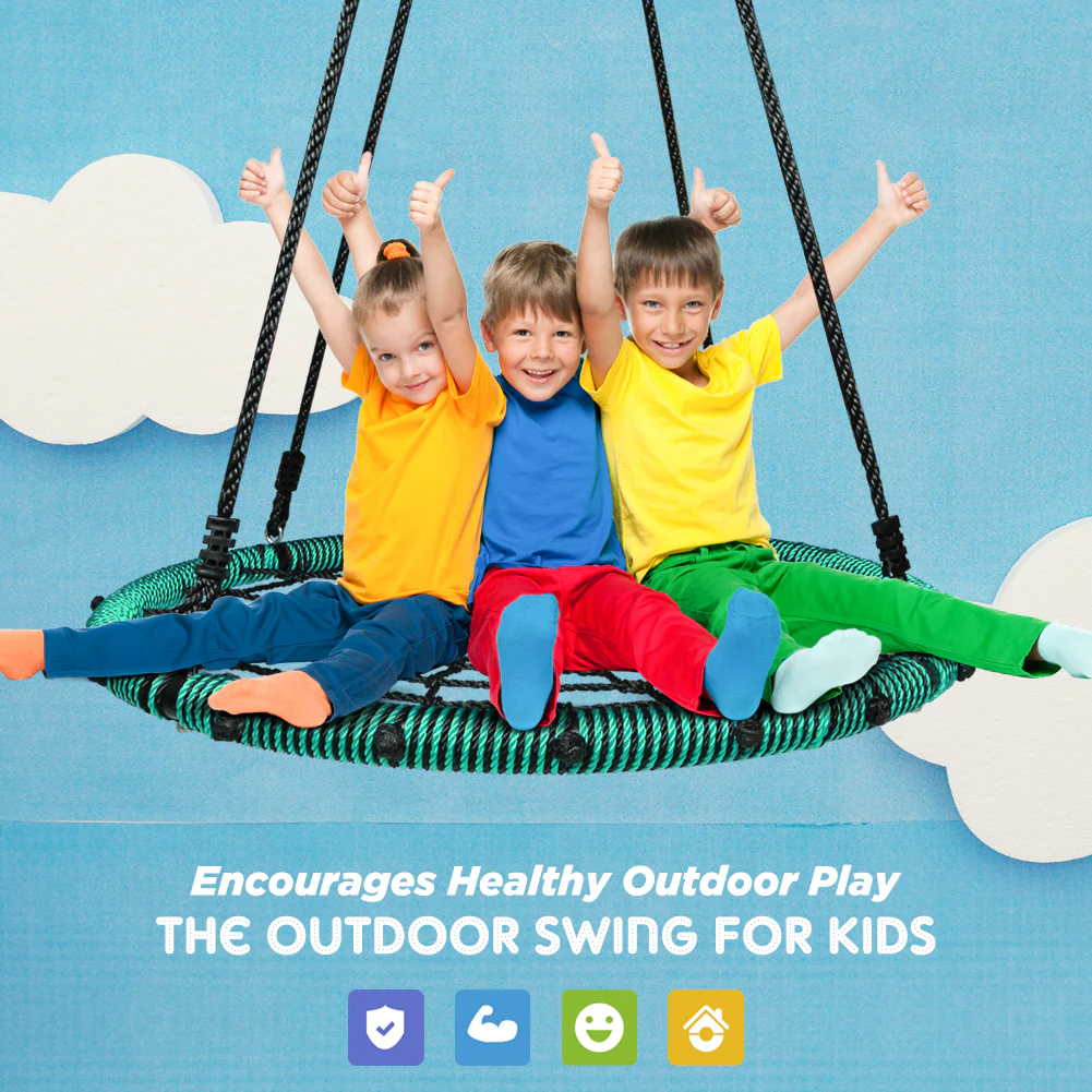 40 Spider Web Swing Kids Round Web Swing Tree Swing Backyard Playground